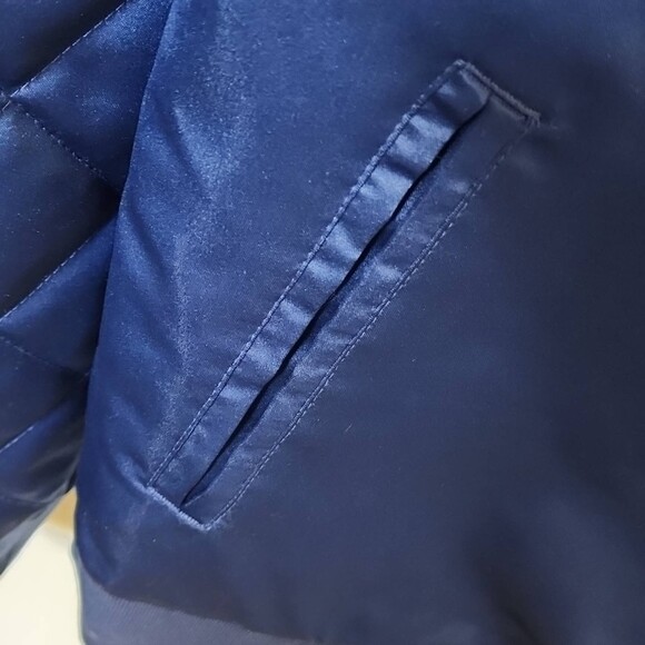 Walt Disney World 50th Anniversary Blue Satin Bomber Jacket Size L - Picture 7 of 10
